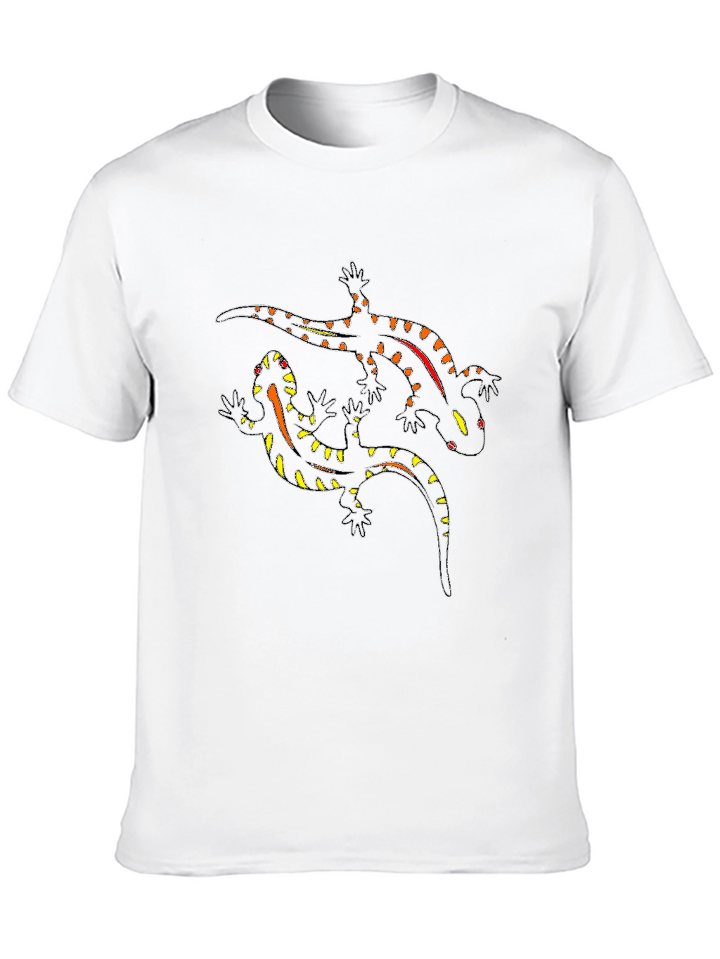Salamander Print Black T-Shirt