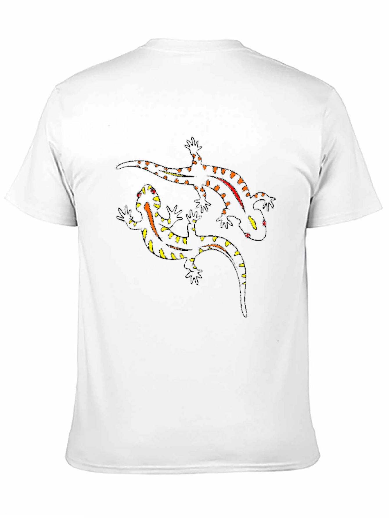 Salamander Print Black T-Shirt