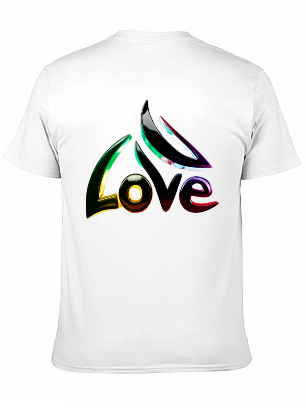 Mens Black LOVE Graphic Tee