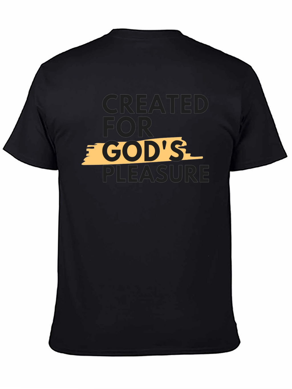 Created for Gods Pleasure Black T-Shirt