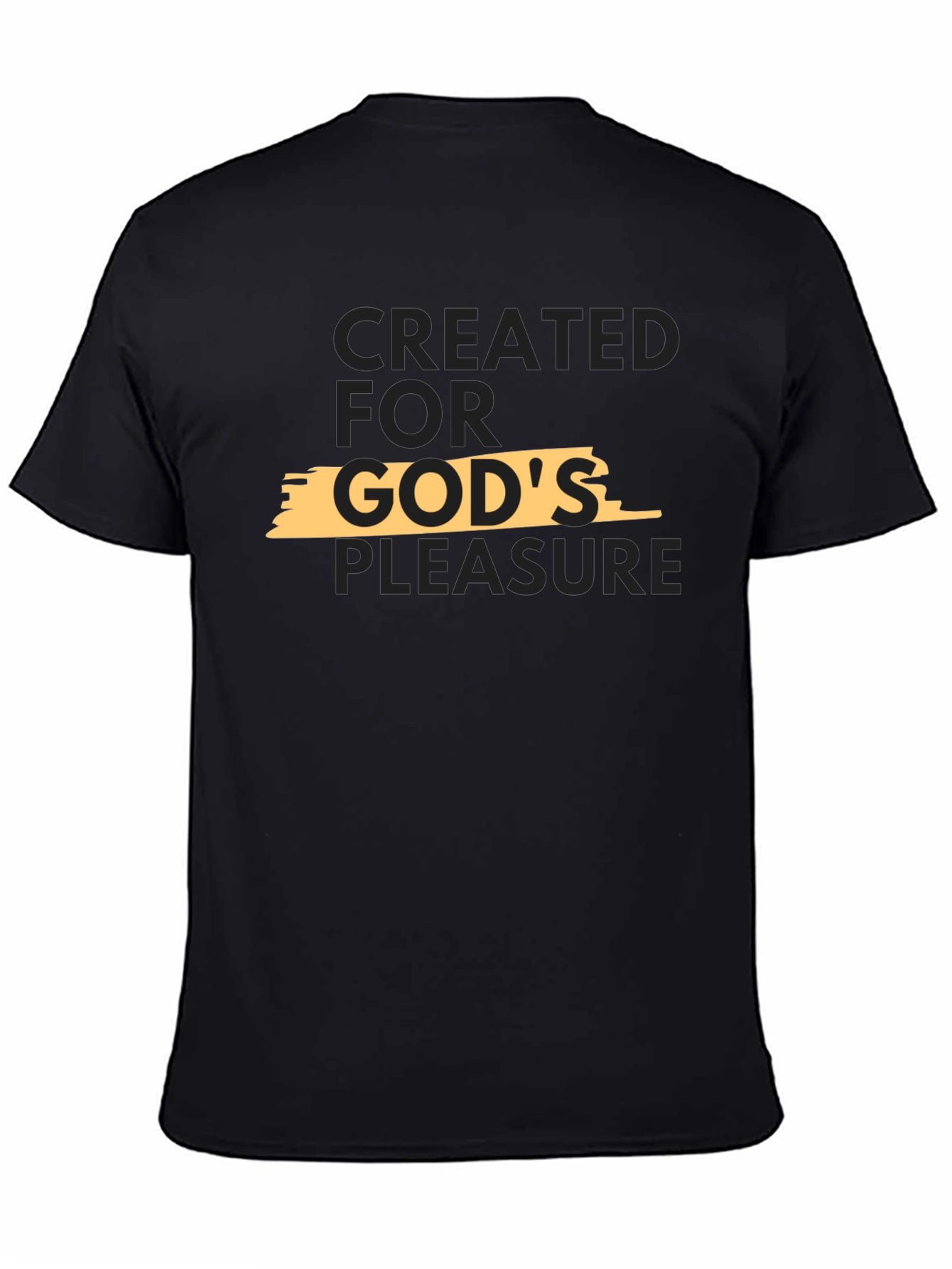 Created for Gods Pleasure Black T-Shirt