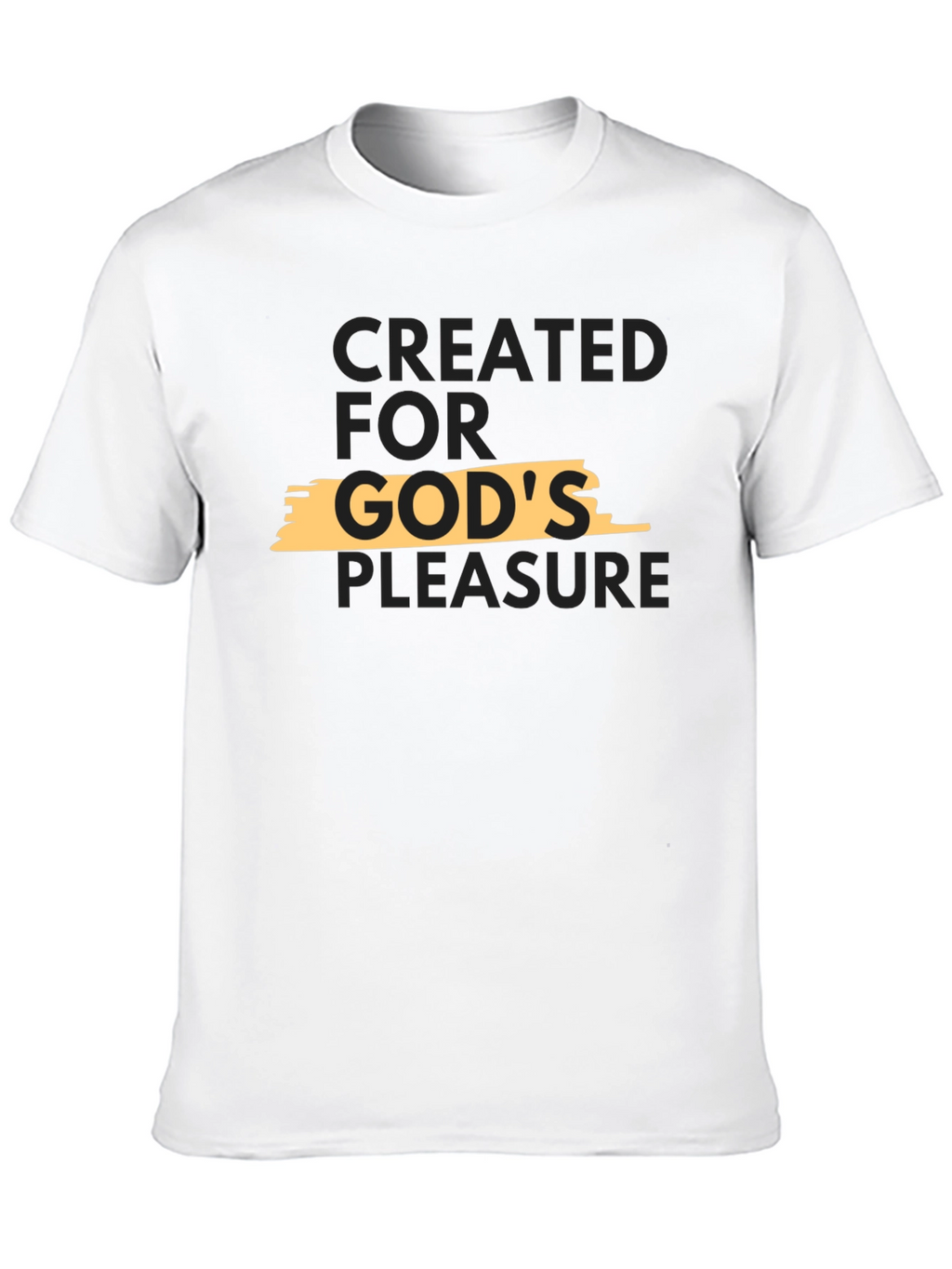 Created for Gods Pleasure Black T-Shirt