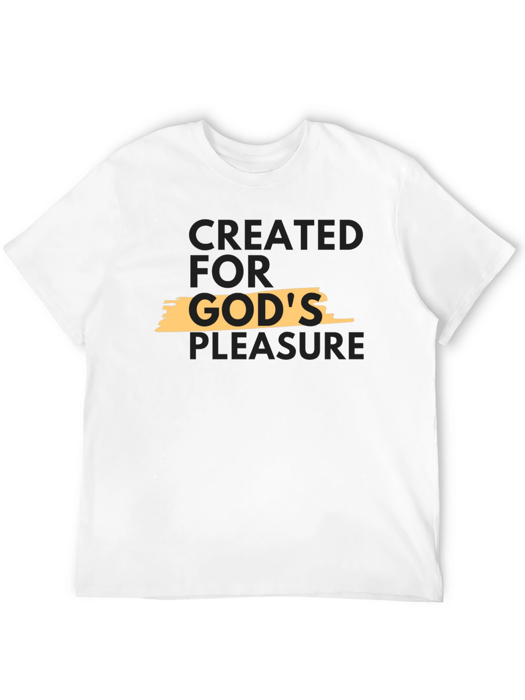 Created for Gods Pleasure Black T-Shirt