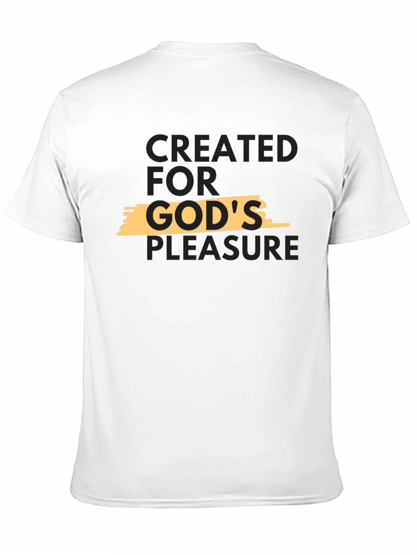 Created for Gods Pleasure Black T-Shirt