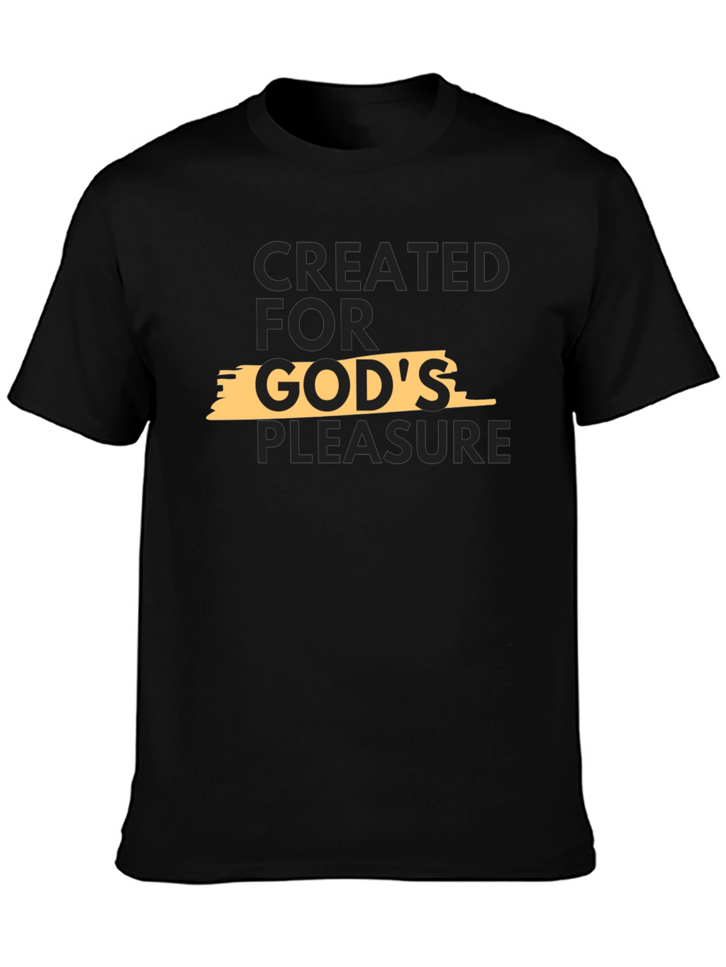 Created for Gods Pleasure Black T-Shirt