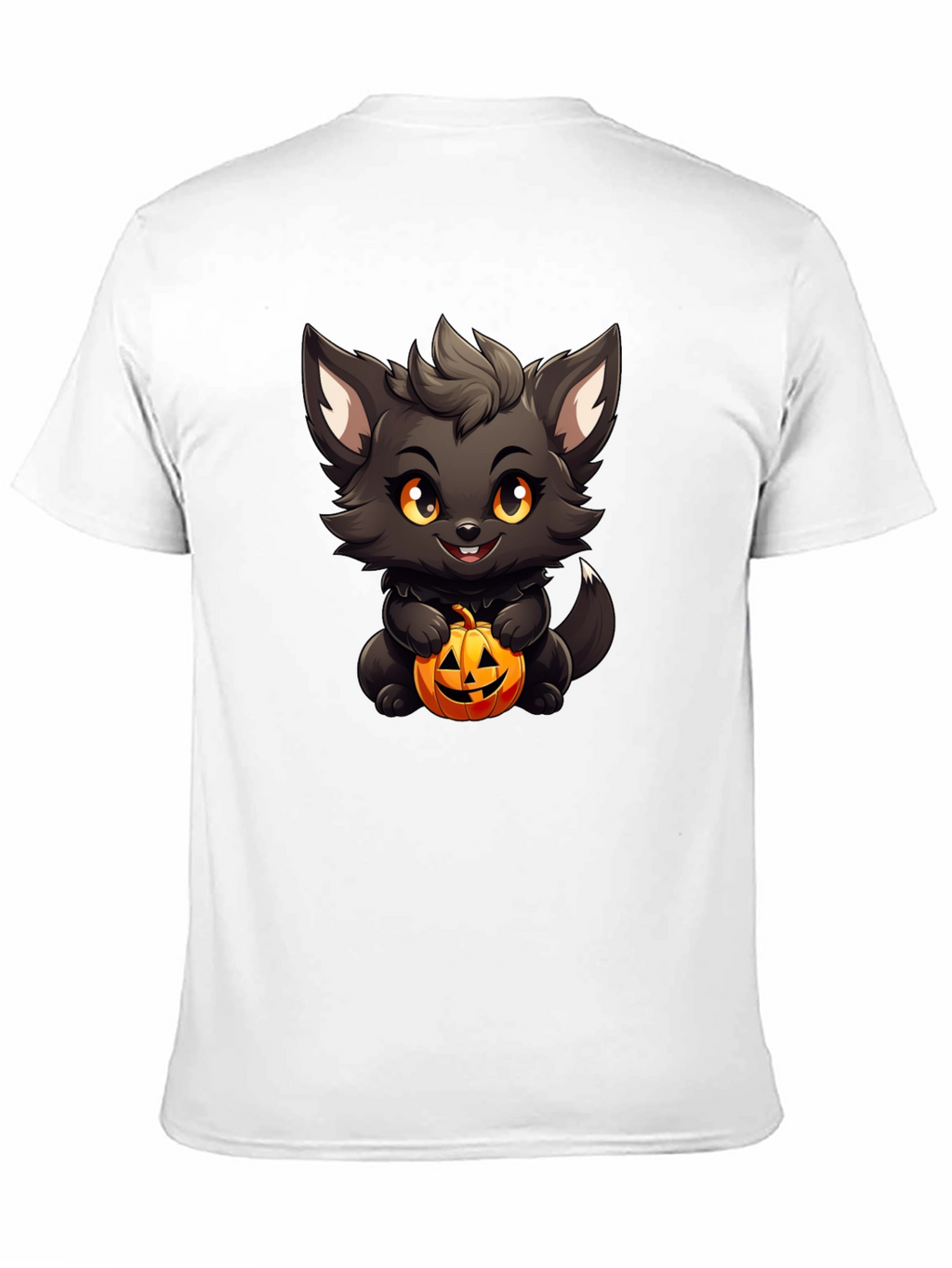 Halloween Kitten Black T-Shirt