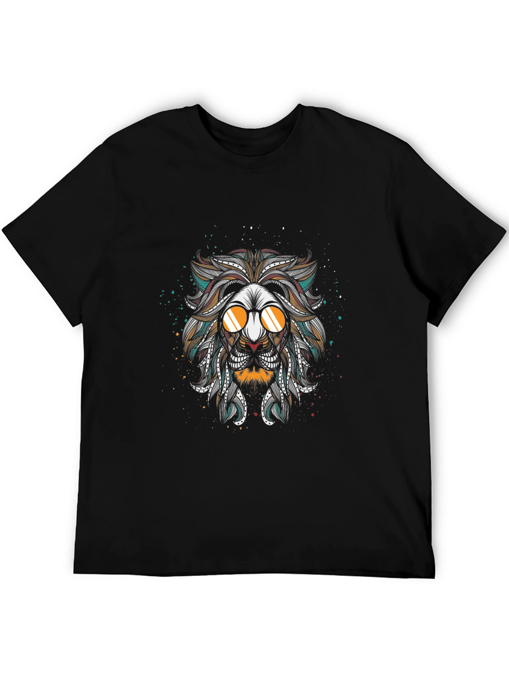 Cool Lion Graphic Black T-Shirt