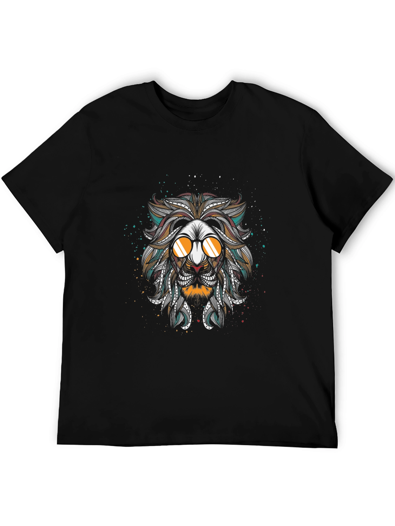 Cool Lion Graphic Black T-Shirt