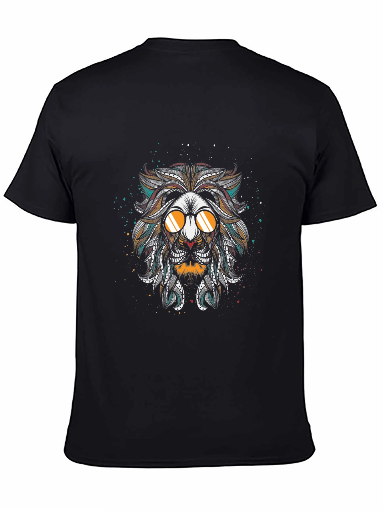 Cool Lion Graphic Black T-Shirt