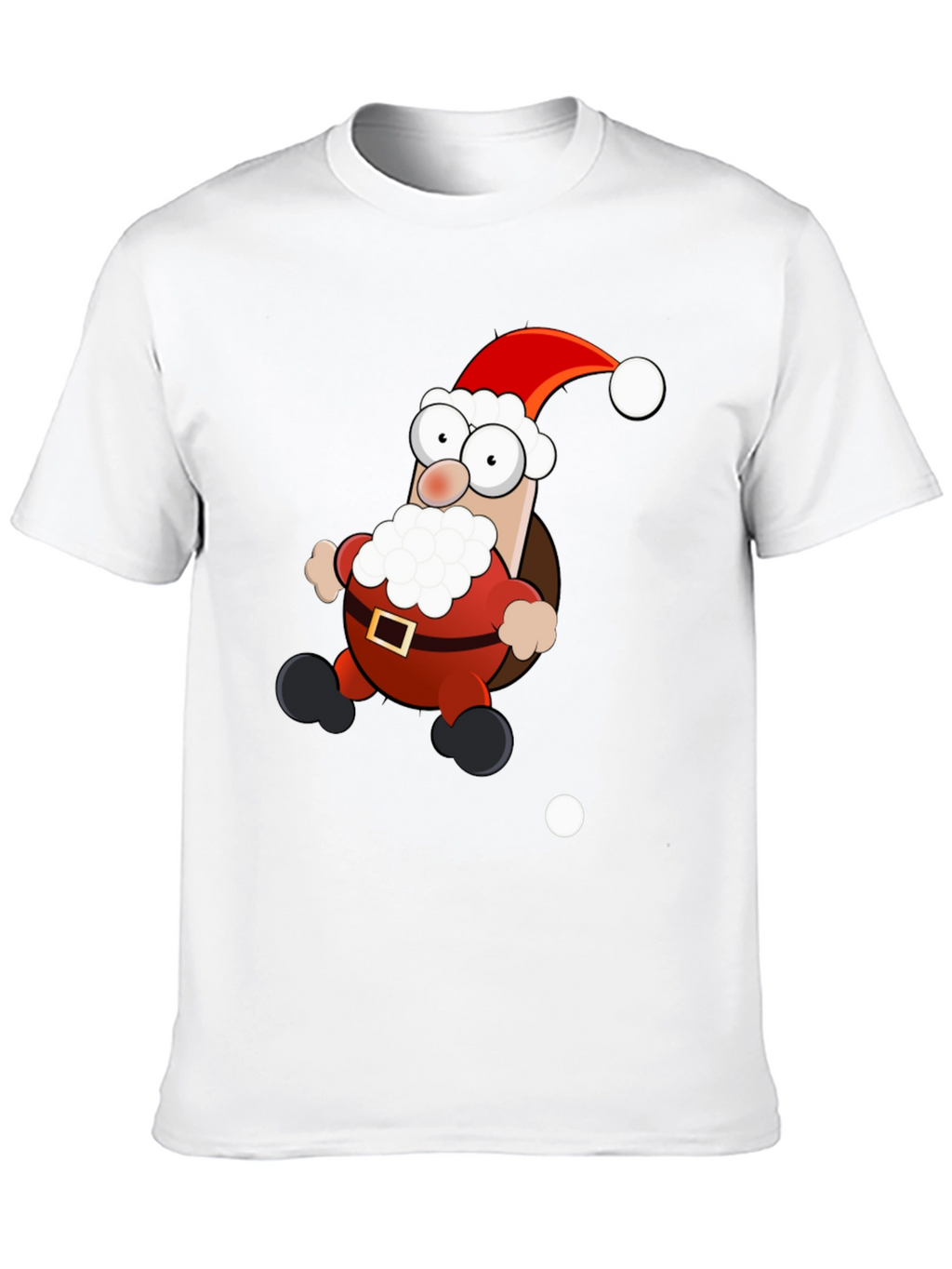 Cartoon Santa T-Shirt - Holiday Cheer