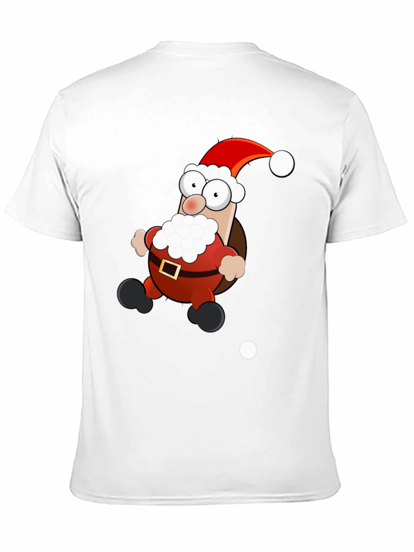 Cartoon Santa T-Shirt - Holiday Cheer