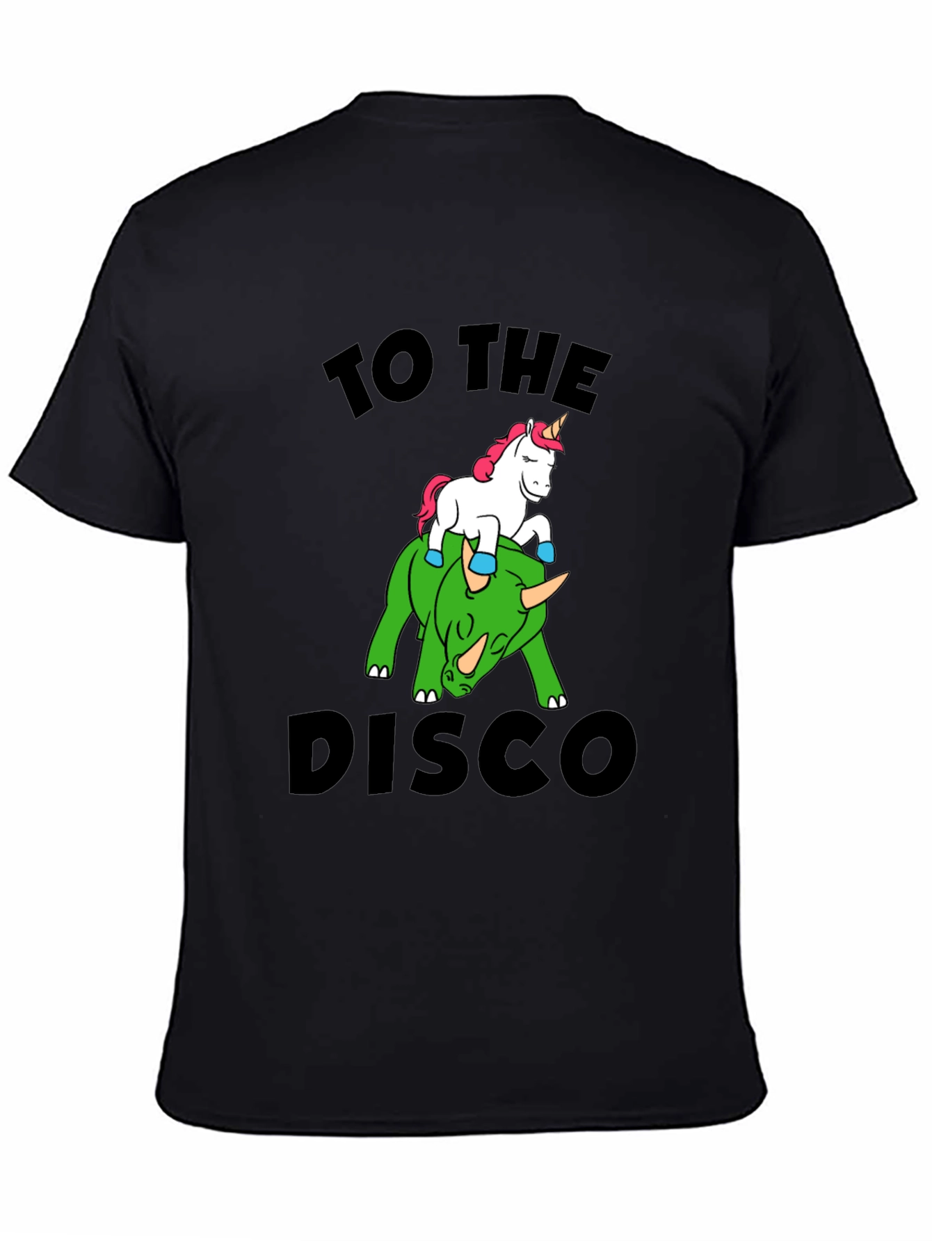 Unicorn Riding Dino T-Shirt - To the Disco