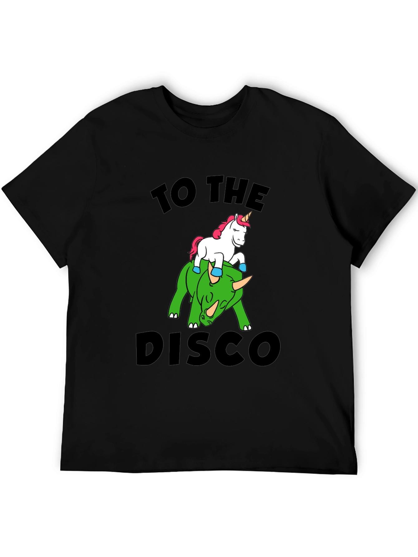 Unicorn Riding Dino T-Shirt - To the Disco