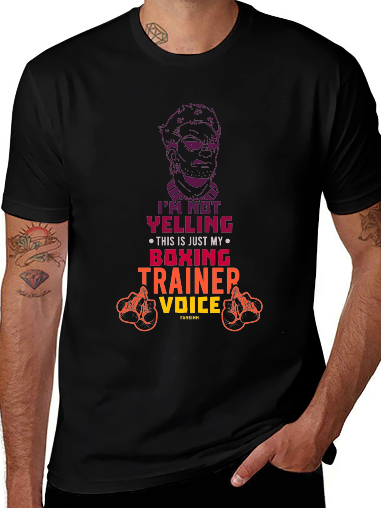 Boxing Trainer Voice T-Shirt - Funny Gym Workout Tee