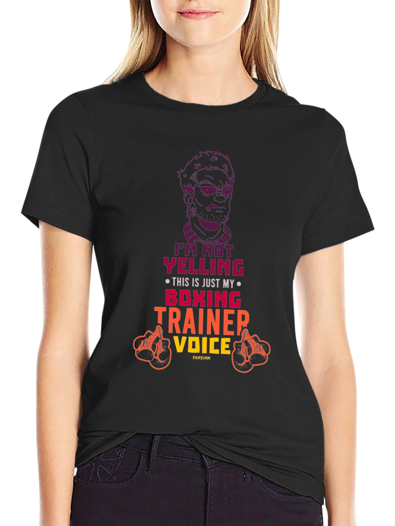 Boxing Trainer Voice T-Shirt - Funny Gym Workout Tee