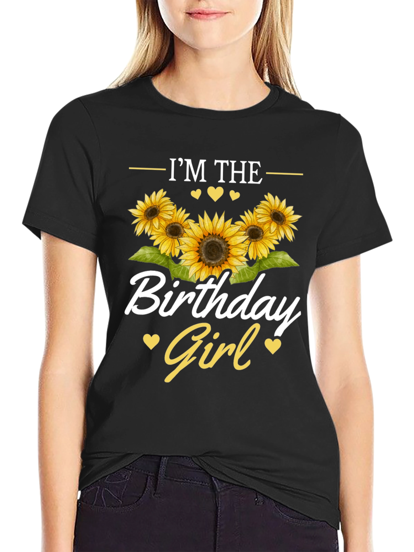 Birthday Girl Sunflower Graphic Tee