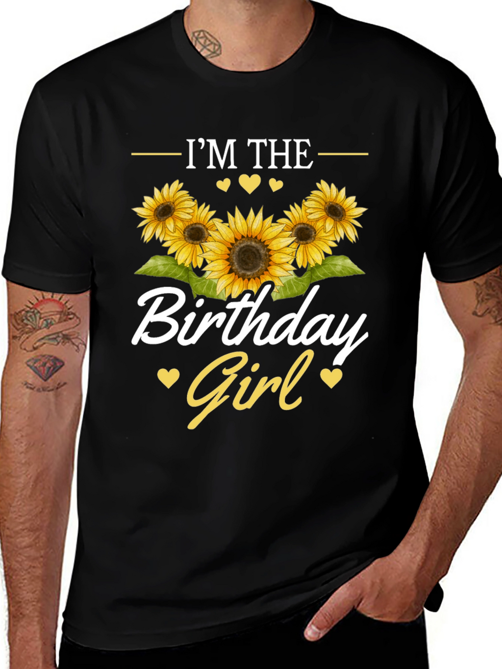 Birthday Girl Sunflower Graphic Tee
