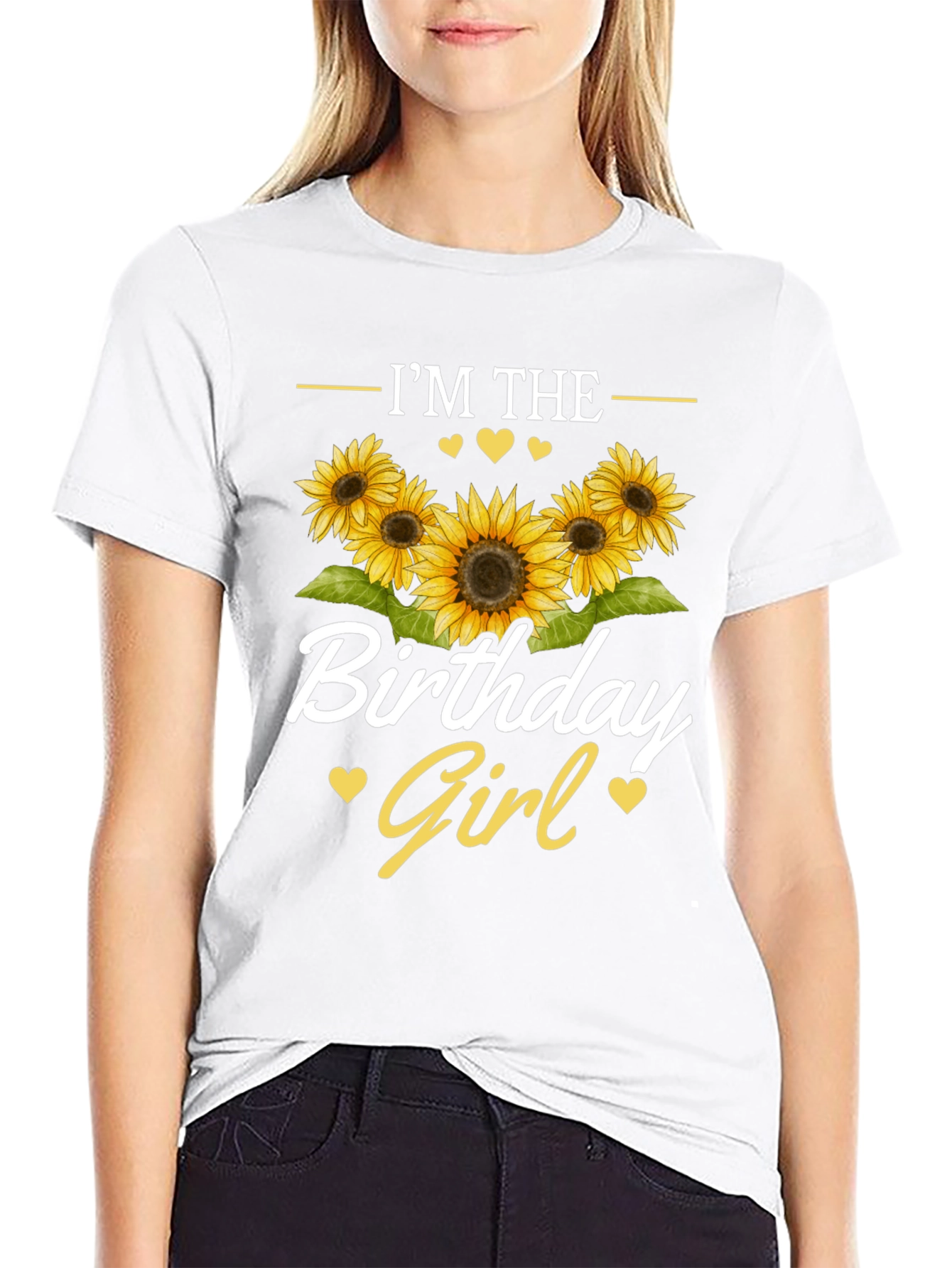 Birthday Girl Sunflower Graphic Tee