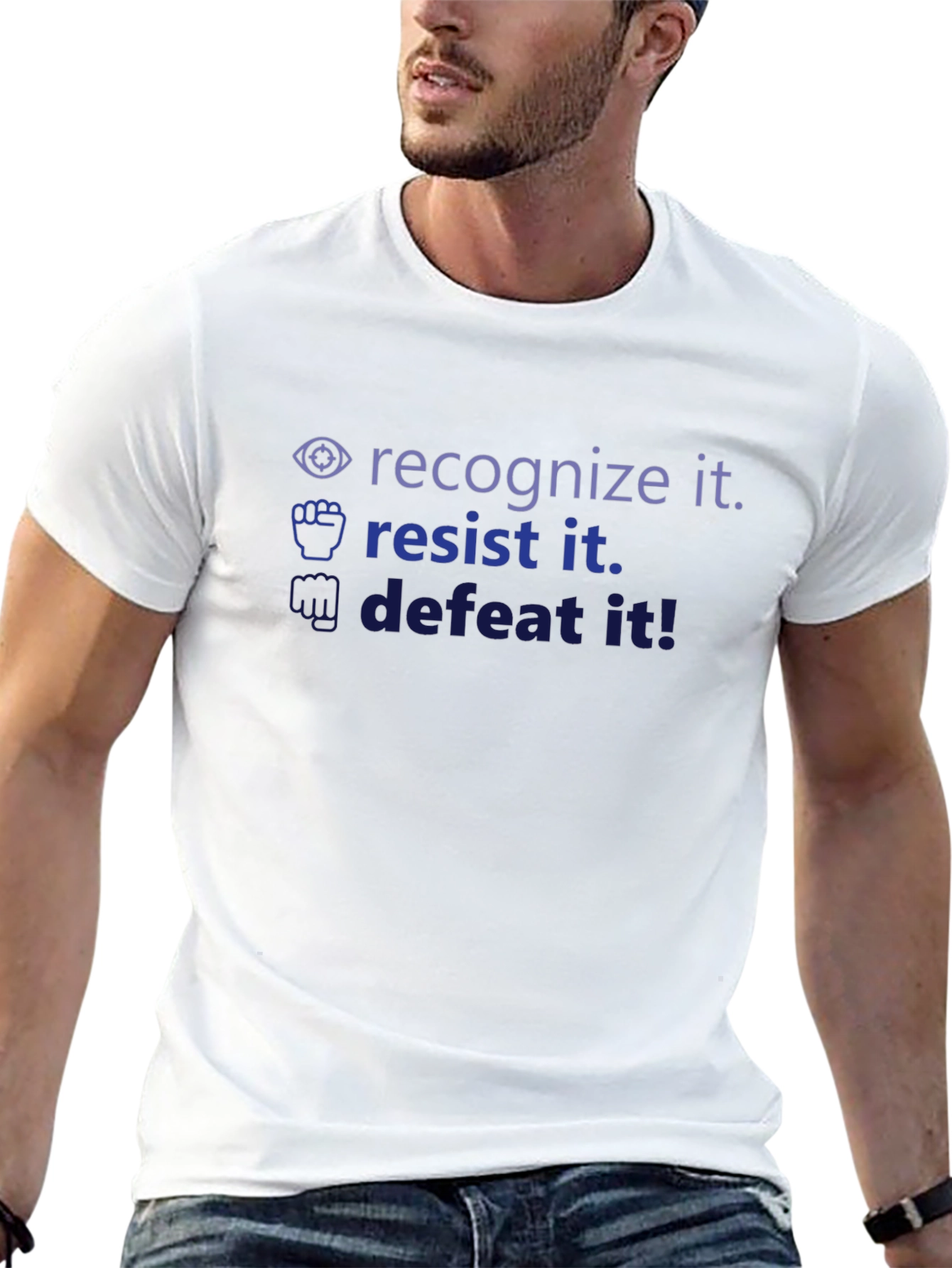 Recognize Resist Defeat It! Graphic Tee