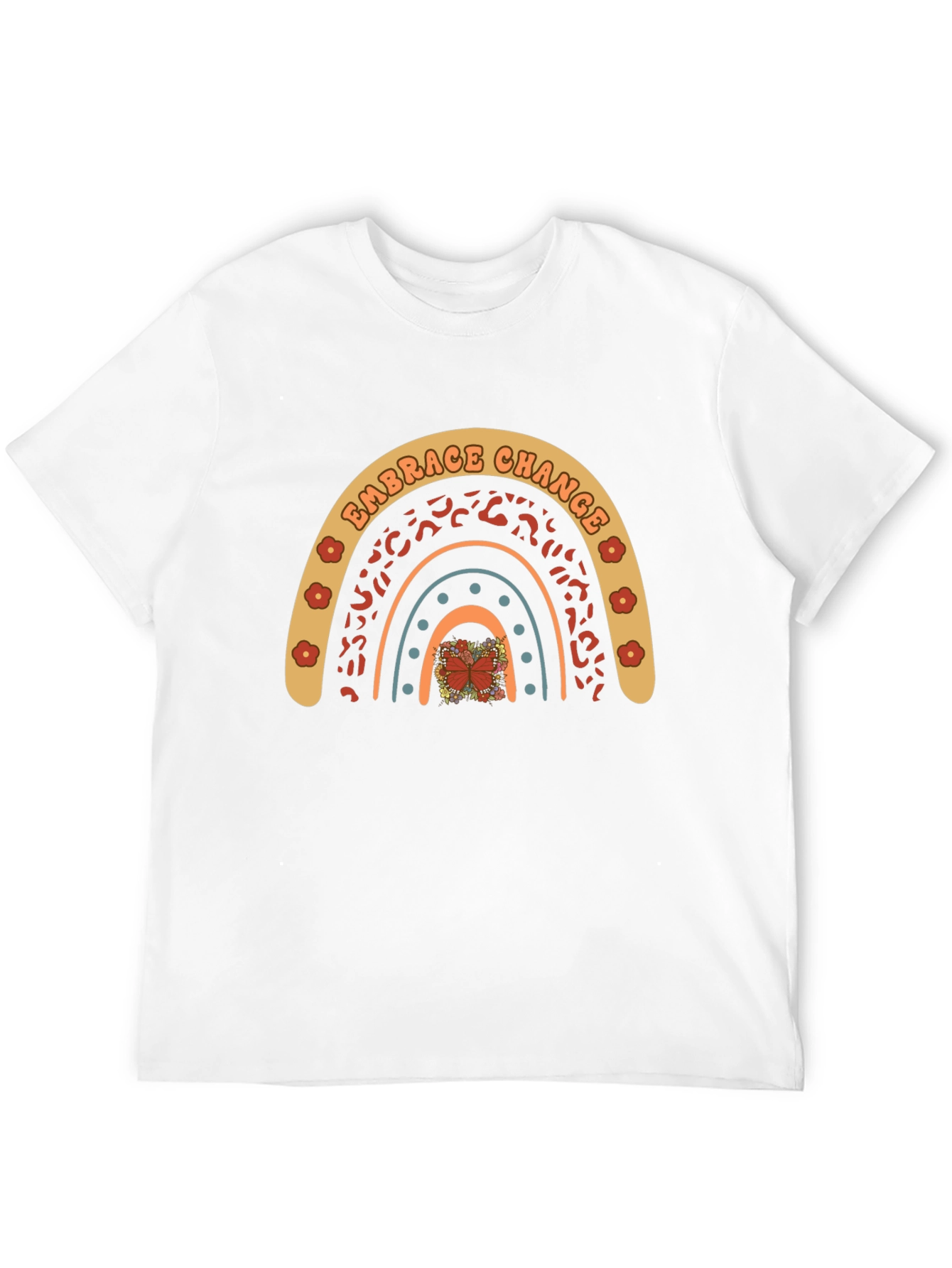 Embrace Change Rainbow Graphic T-Shirt