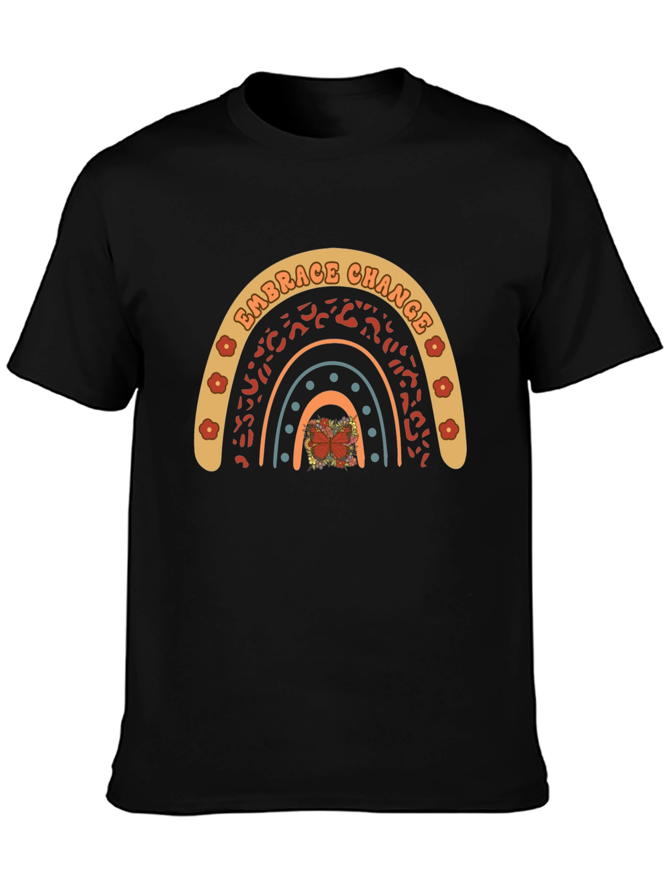 Embrace Change Rainbow Graphic T-Shirt