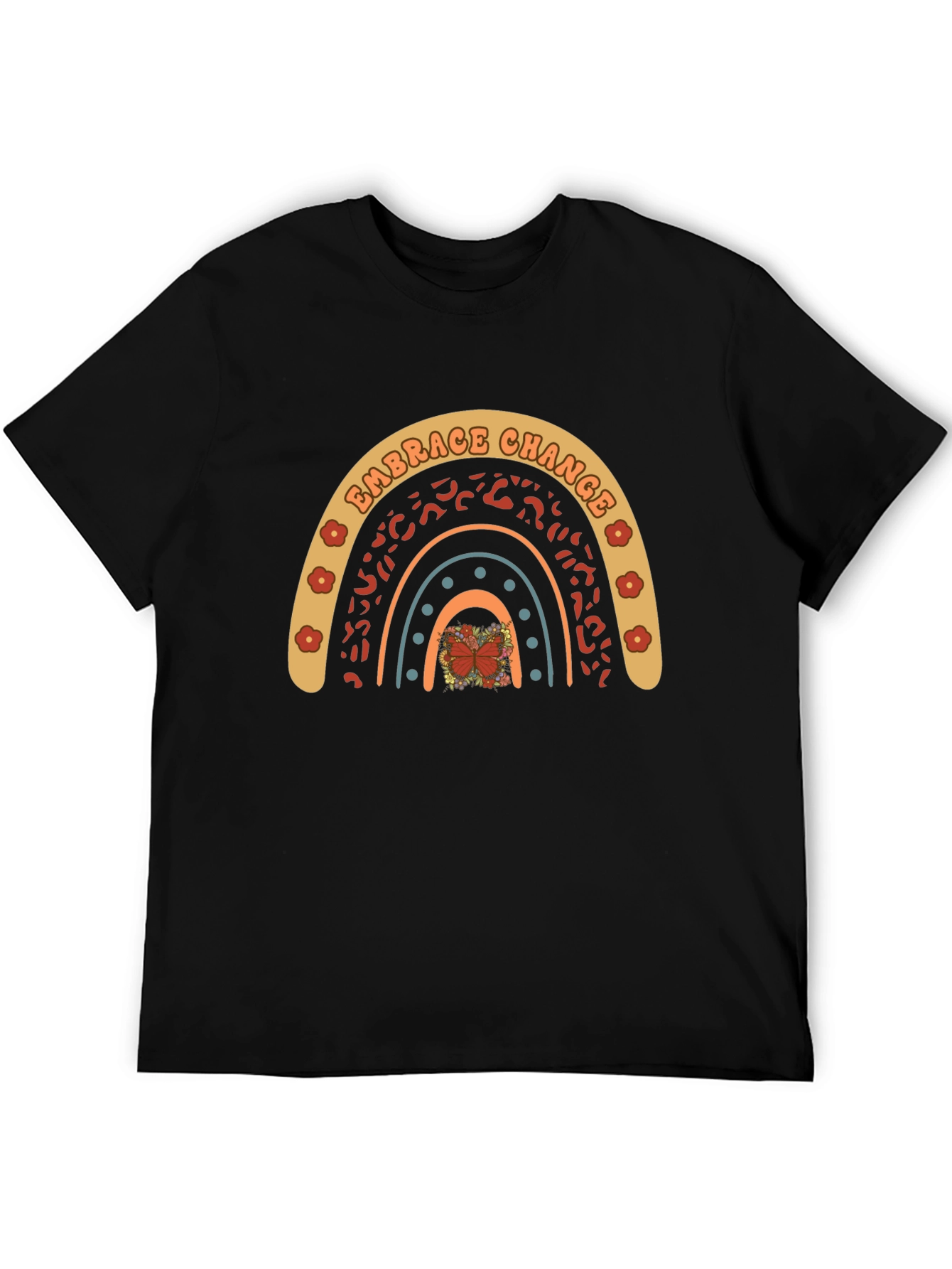 Embrace Change Rainbow Graphic T-Shirt