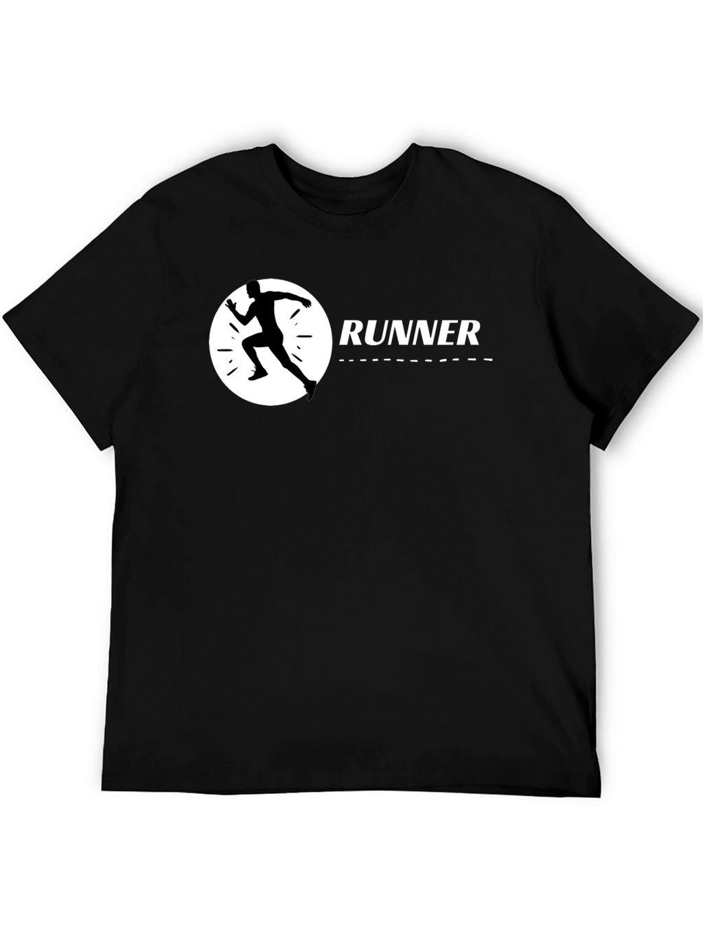 Runner Graphic Black T-Shirt