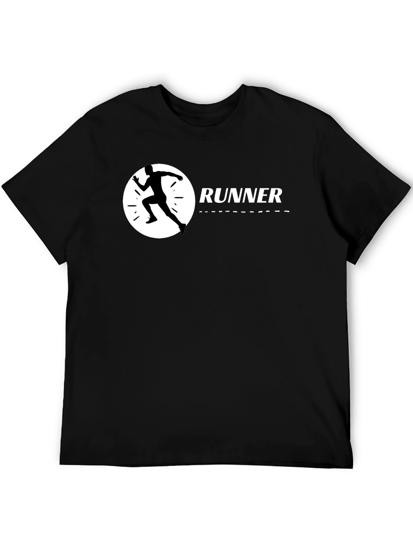 Runner Graphic Black T-Shirt