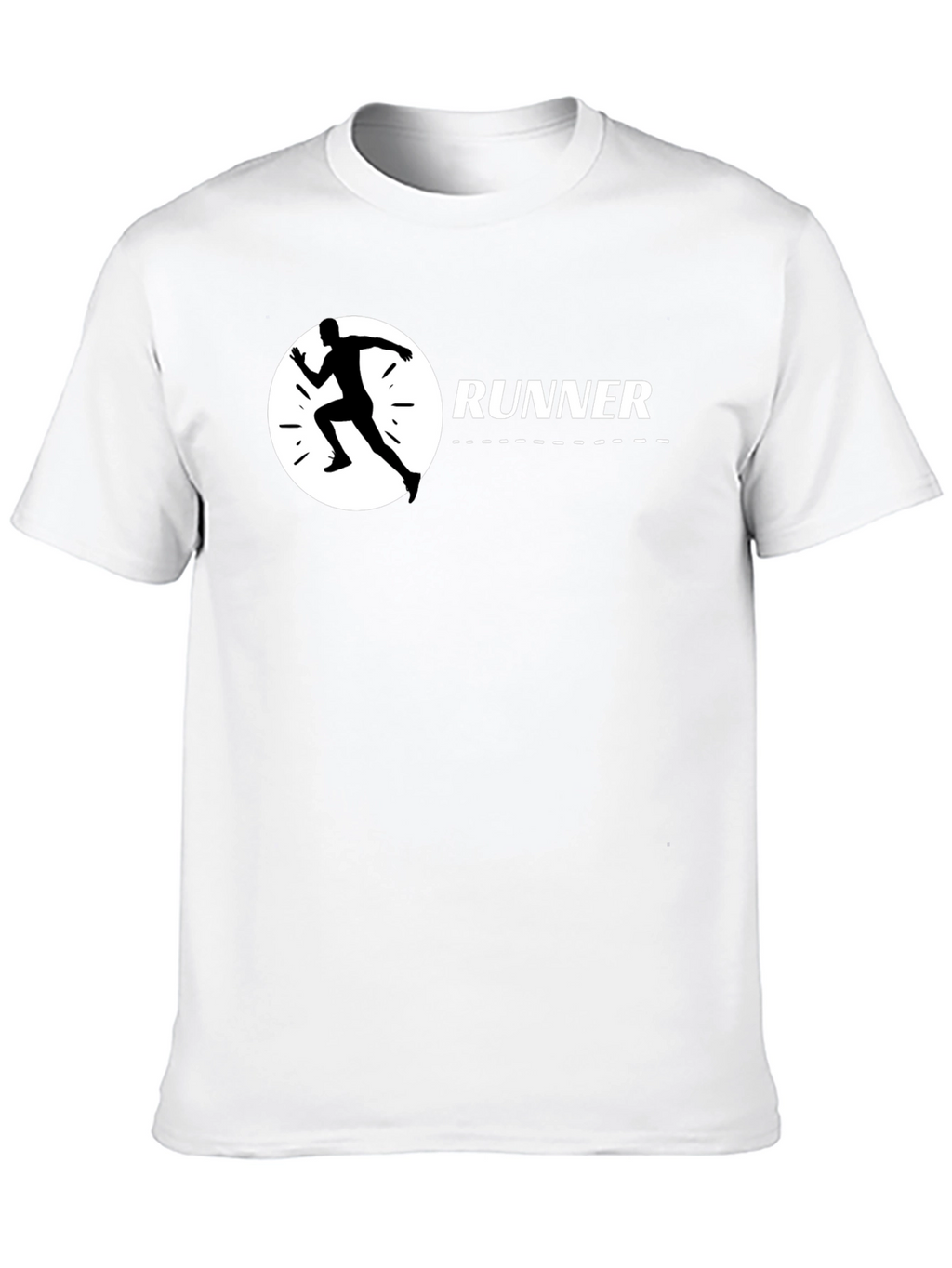 Runner Graphic Black T-Shirt