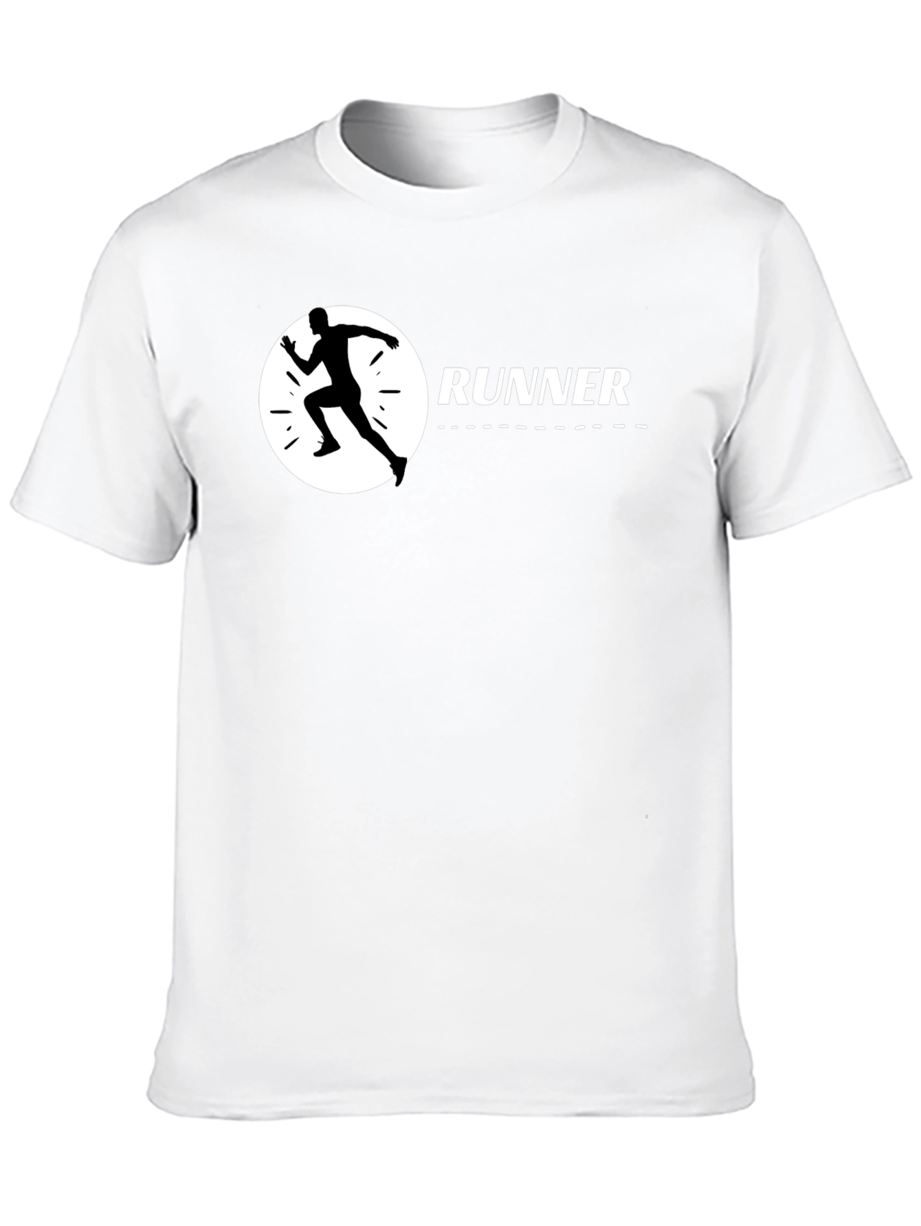 Runner Graphic Black T-Shirt