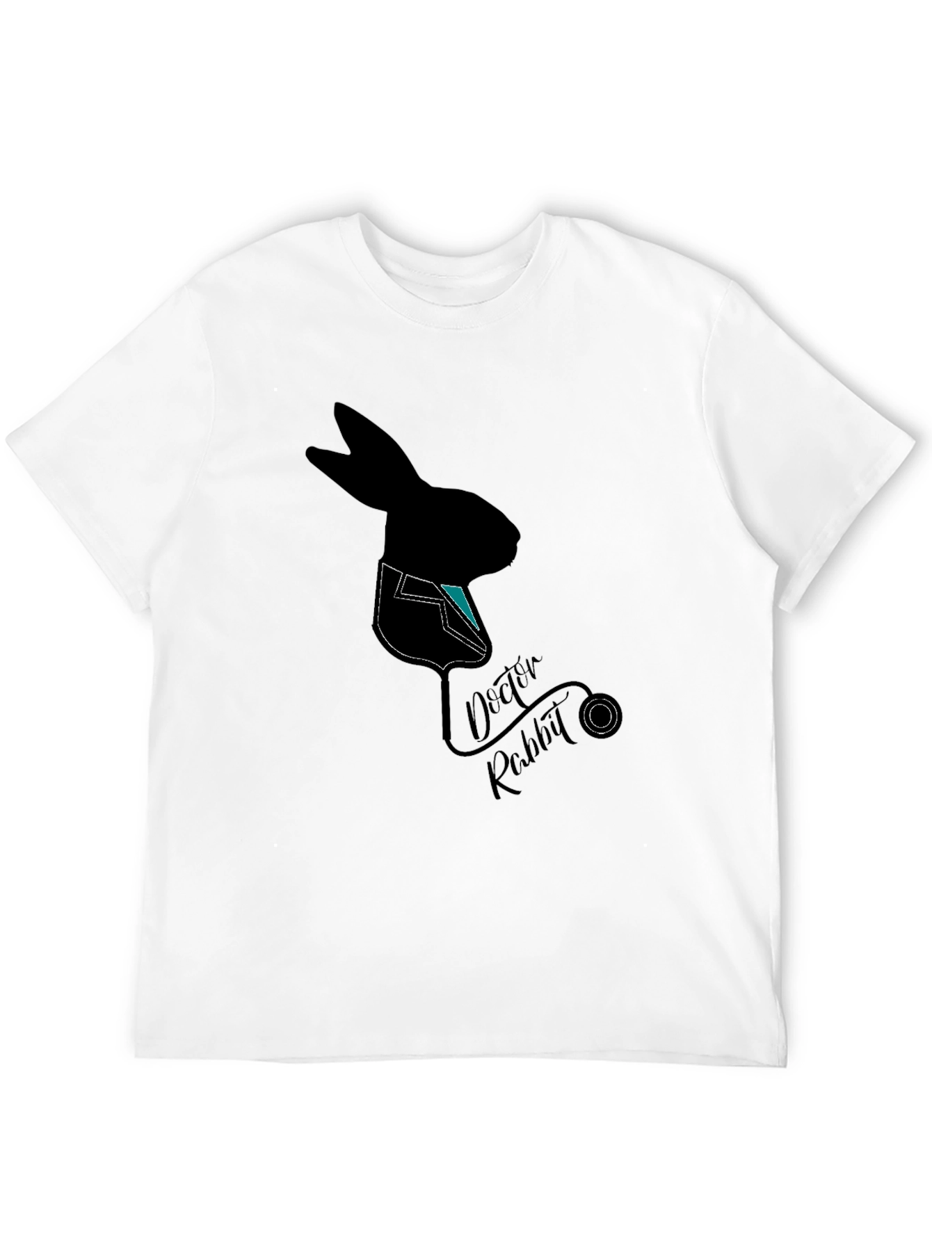 Doctor Rabbit Graphic T-Shirt - Black Cotton Tee