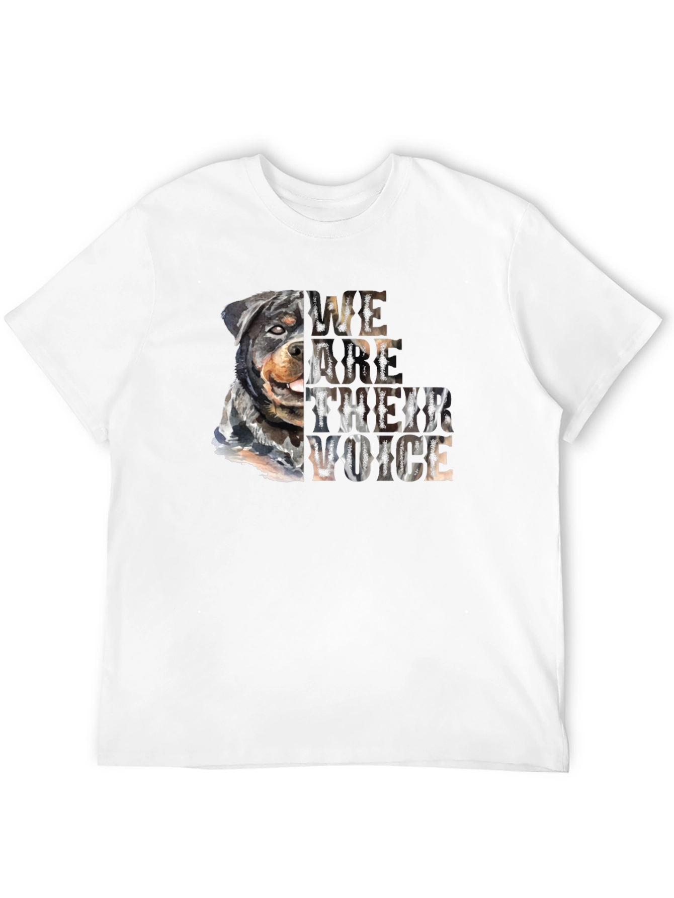 Rottweiler Dog Lover T-Shirt - We Are Their Voice