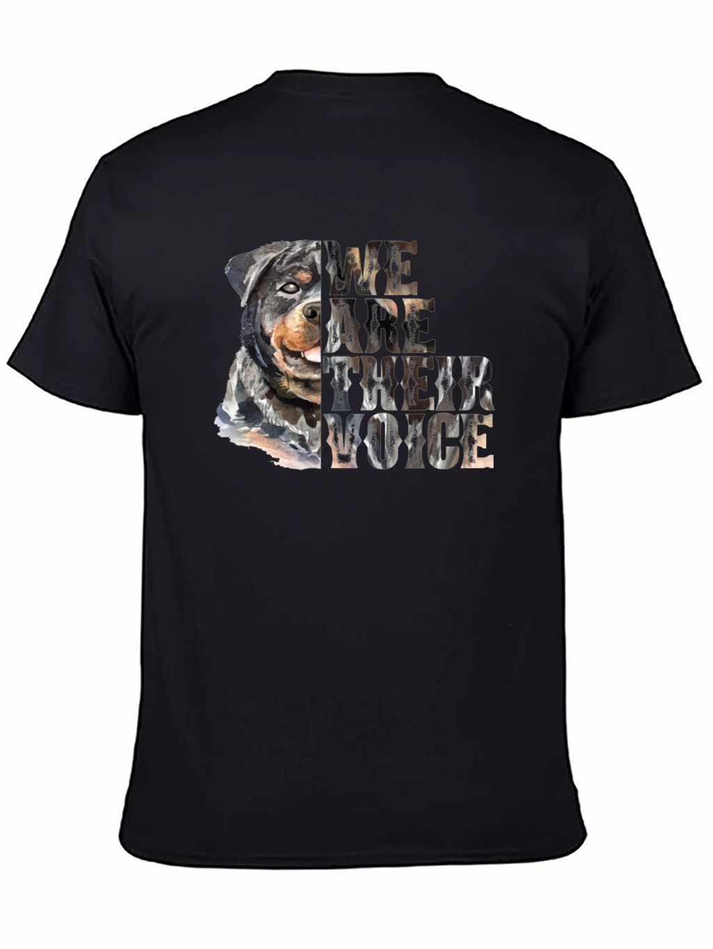Rottweiler Dog Lover T-Shirt - We Are Their Voice