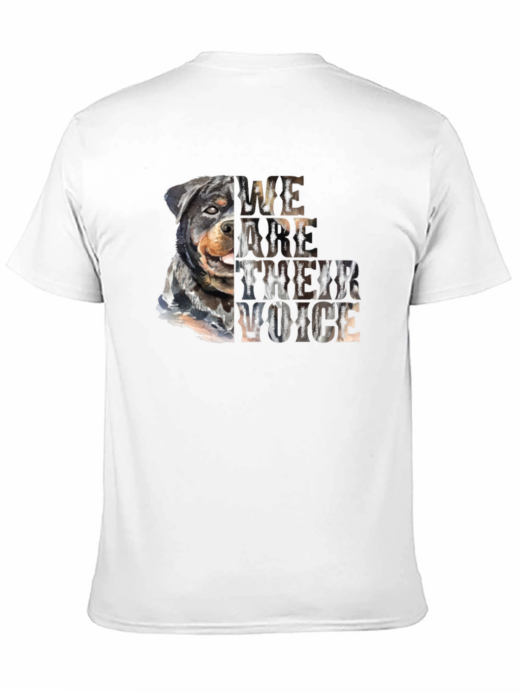 Rottweiler Dog Lover T-Shirt - We Are Their Voice