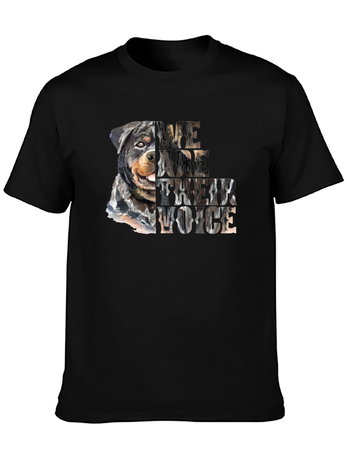 Rottweiler Dog Lover T-Shirt - We Are Their Voice