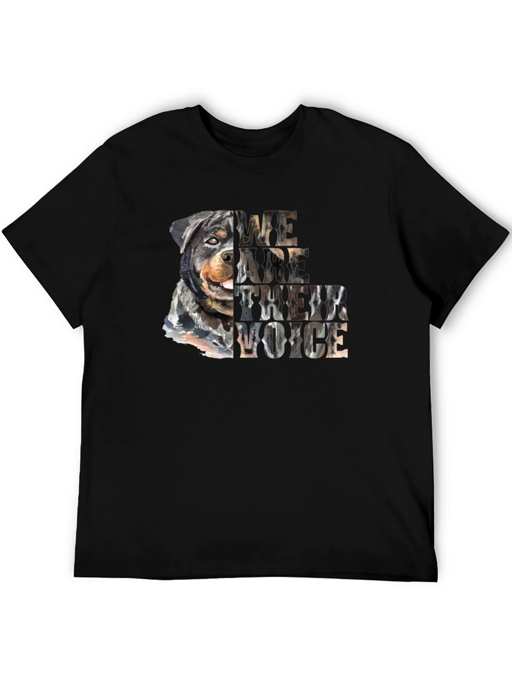 Rottweiler Dog Lover T-Shirt - We Are Their Voice