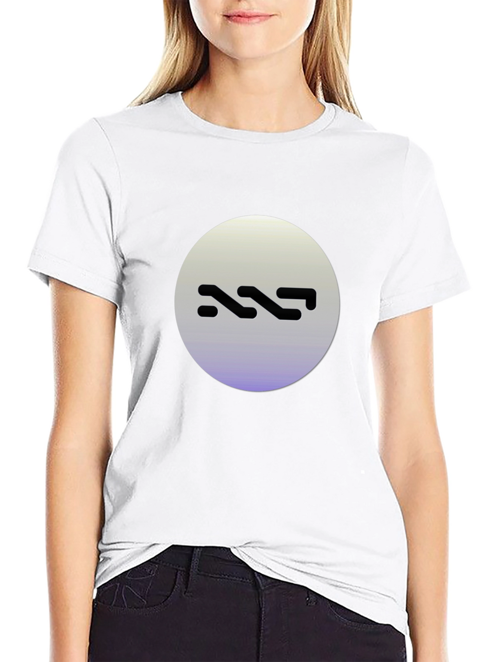 Abstract Logo Black T-Shirt
