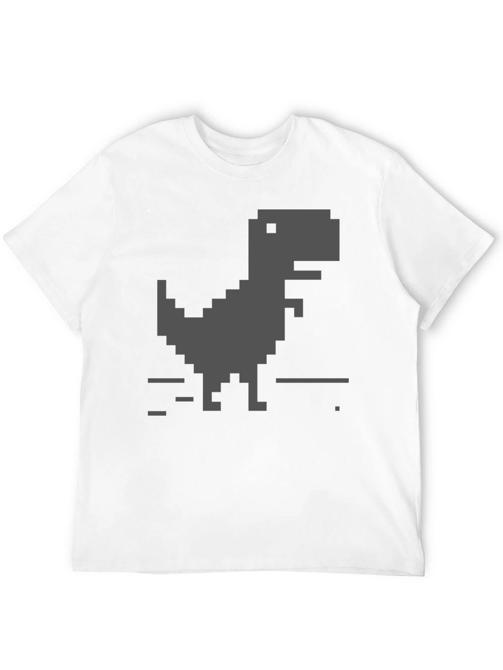 Pixel Dinosaur Black T-Shirt
