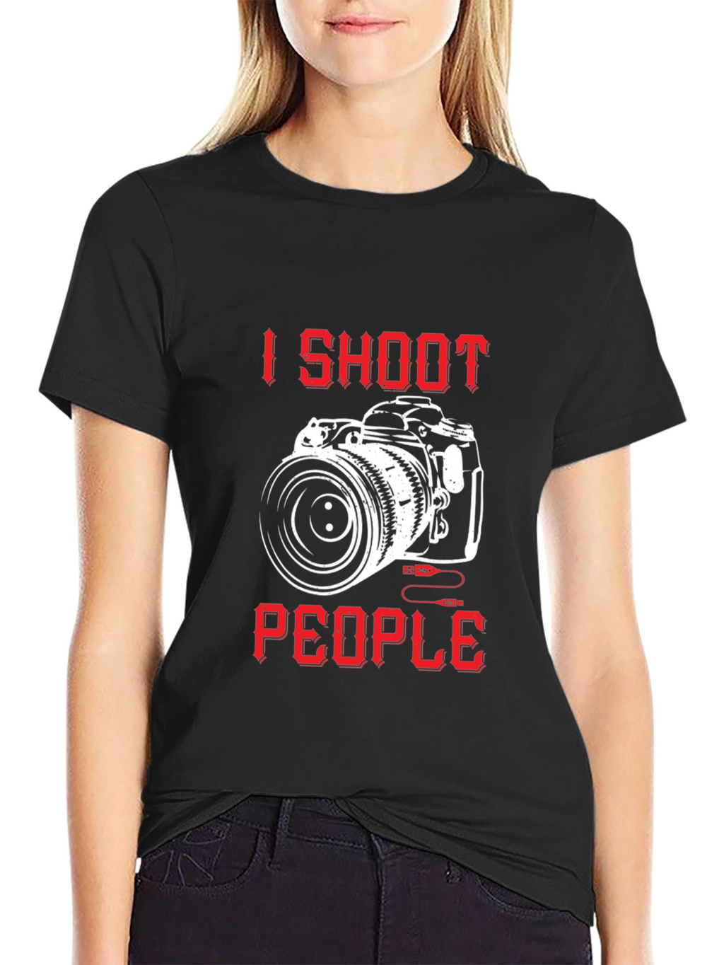 I Shoot People Camera Graphic T-Shirt