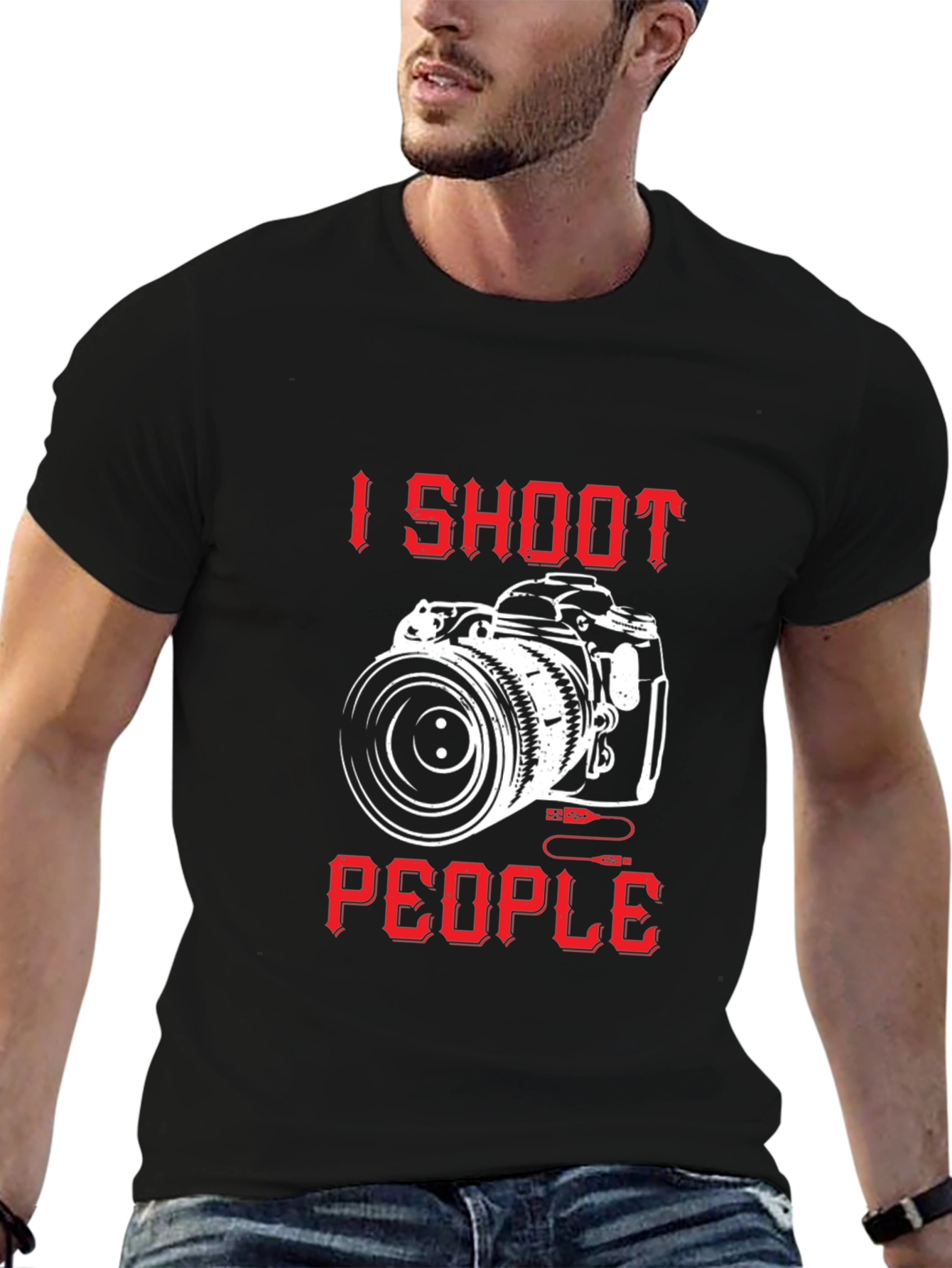 I Shoot People Camera Graphic T-Shirt