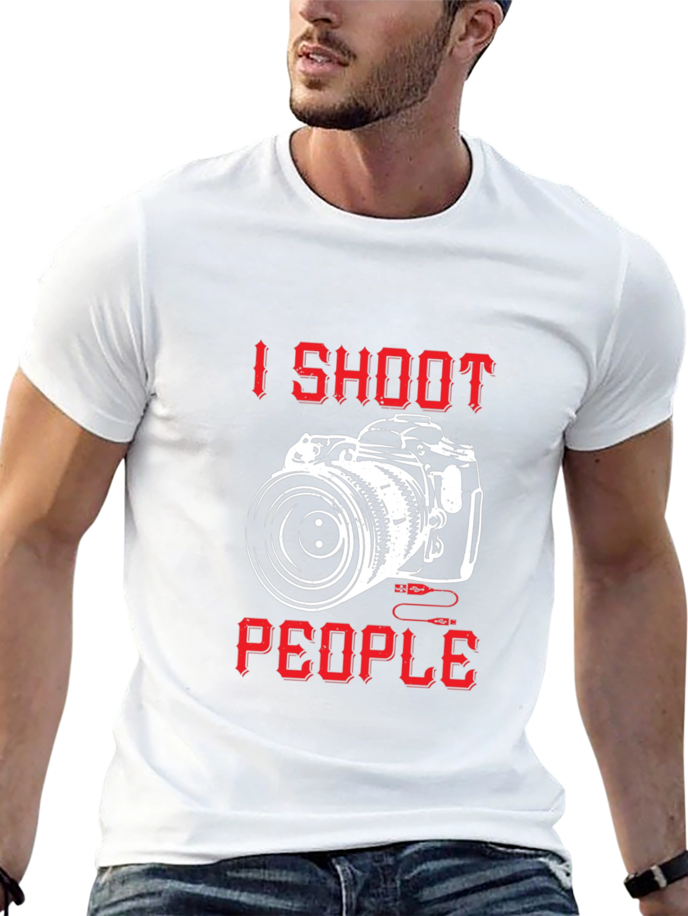 I Shoot People Camera Graphic T-Shirt