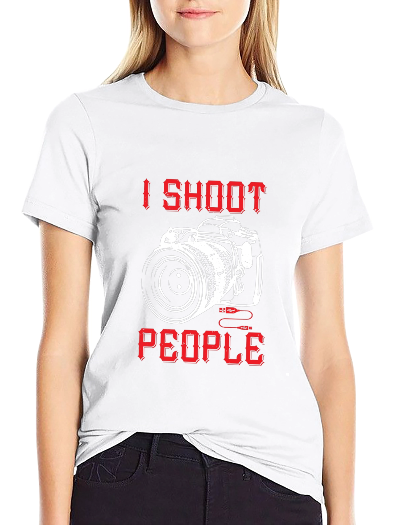 I Shoot People Camera Graphic T-Shirt