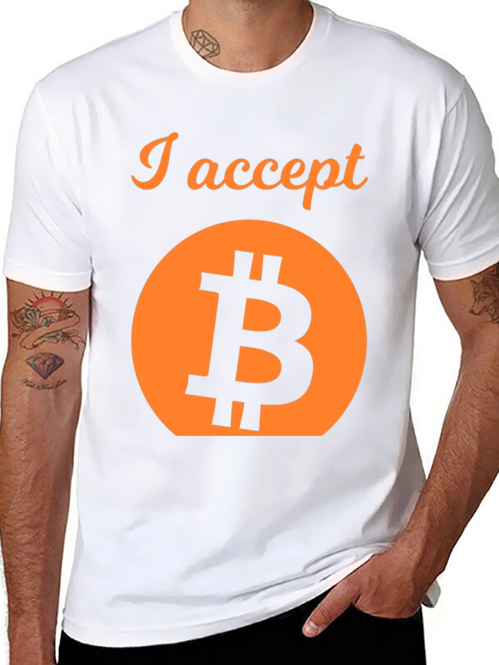 I Accept Bitcoin Crypto T-Shirt