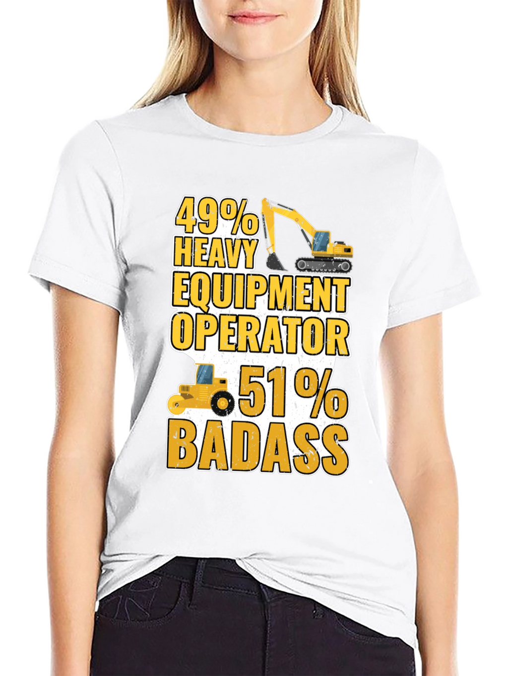 Heavy Equipment Operator Badass T-Shirt