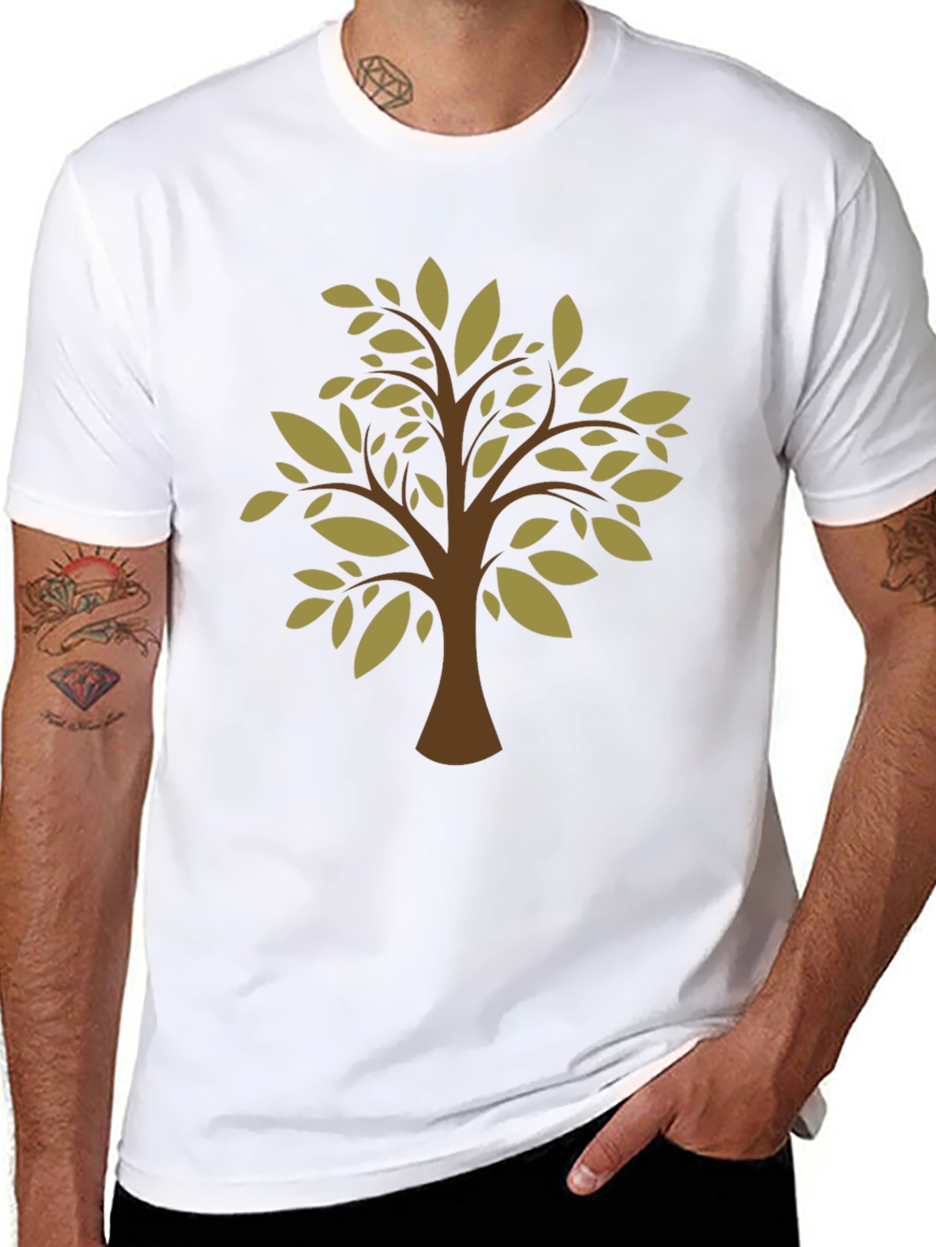 Nature Tree Graphic Tee - Stylish Comfort