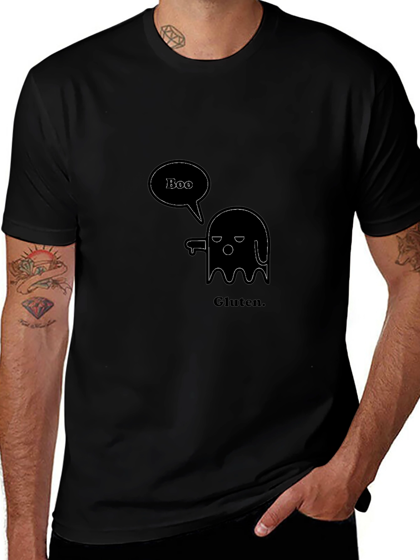 Boo Gluten Funny Graphic T-Shirt