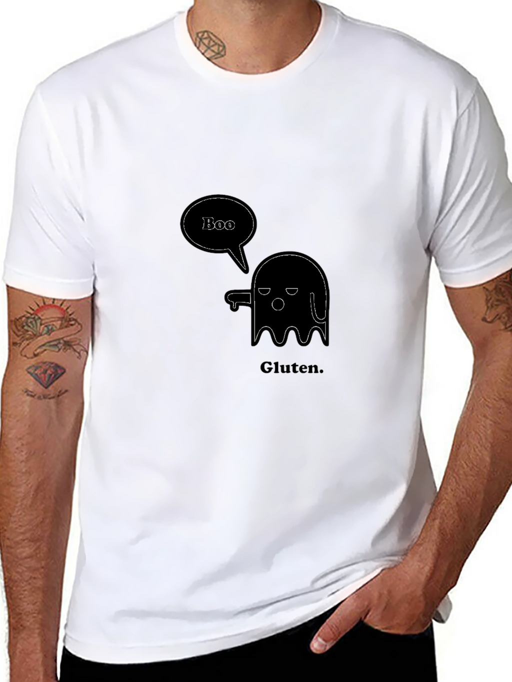 Boo Gluten Funny Graphic T-Shirt