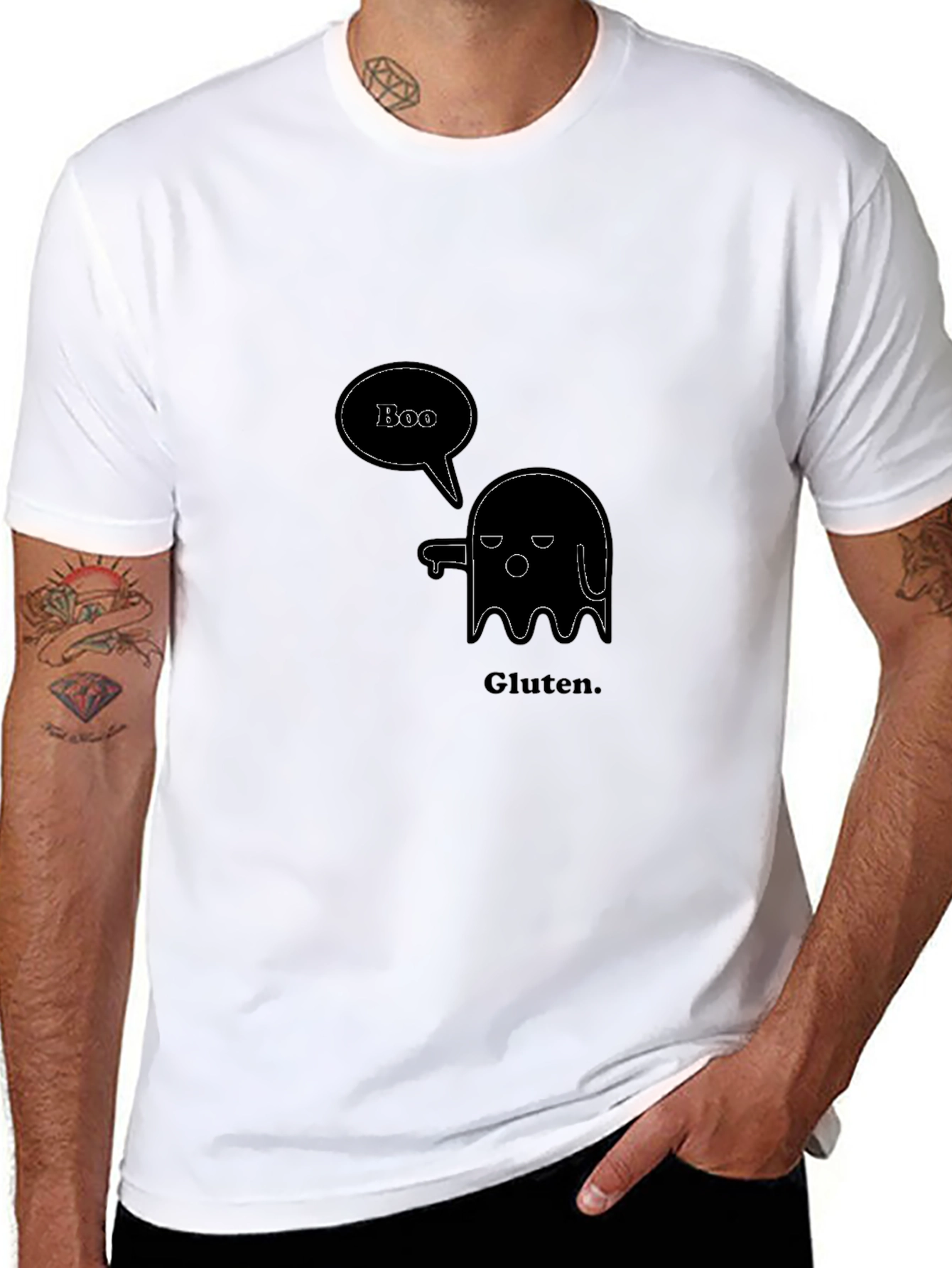 Boo Gluten Funny Graphic T-Shirt