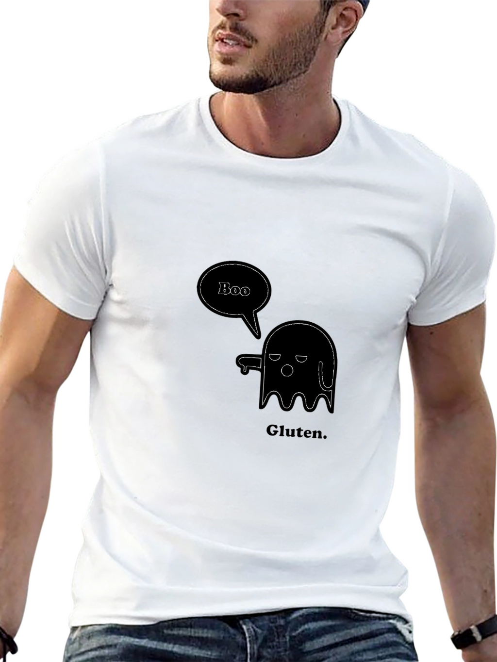 Boo Gluten Funny Graphic T-Shirt
