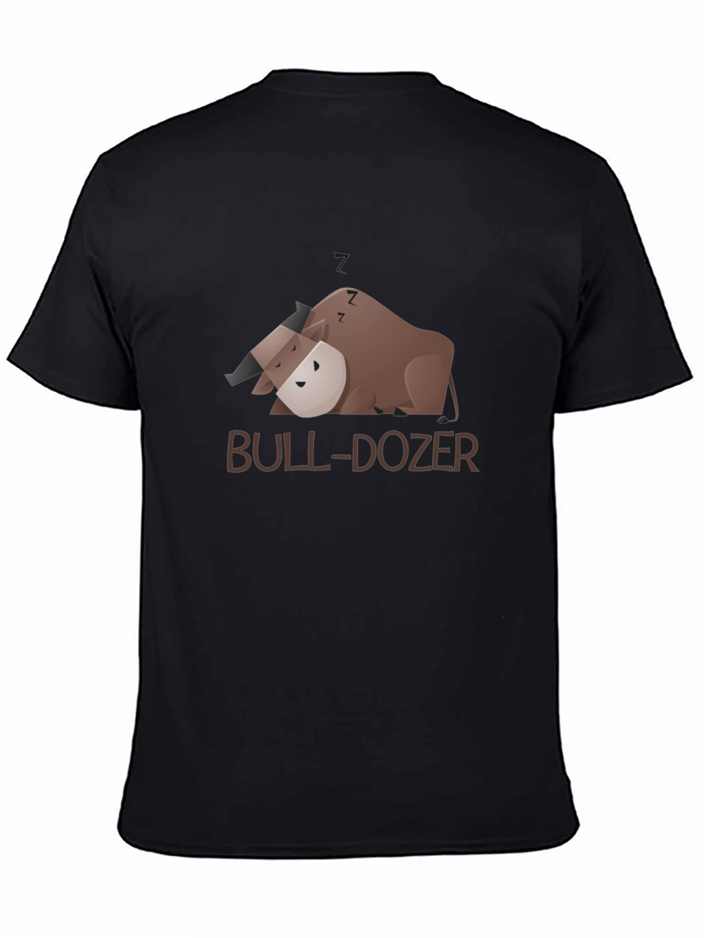 Bull-Dozer Graphic Black T-Shirt